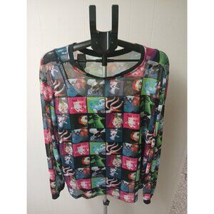 Disney Parks The Nightmare Before Christmas Mesh Long Sleeve Top  sz 2xl